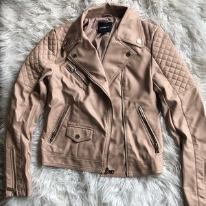 Express Other - Nude pink leather jacket. Express Other - Nude pink leather jacket.